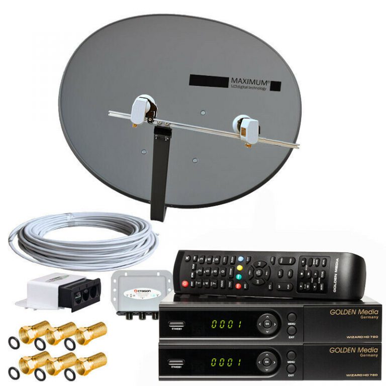 Türkischer TV-SAT Receiver Alpha X FULL HD – Vorprogrammiert, Deutsch/Türkisch, Mit LAN