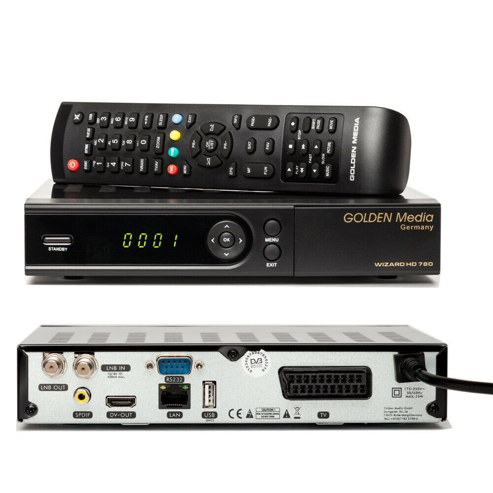 Sat Anlage MAXIMUM E-85 HD Receiver Russische TV voreingestellt 1-TV HDTV 