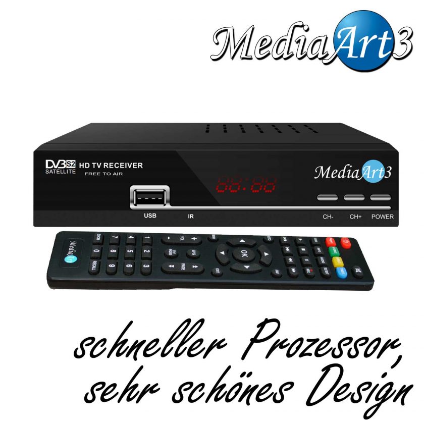 Russische TV Sat Receiver MEDIAART3 HD mit WLAN Youtube bereit Deutsch